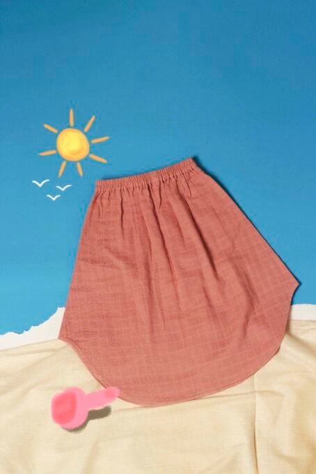 Pink Asymmetric Skirt