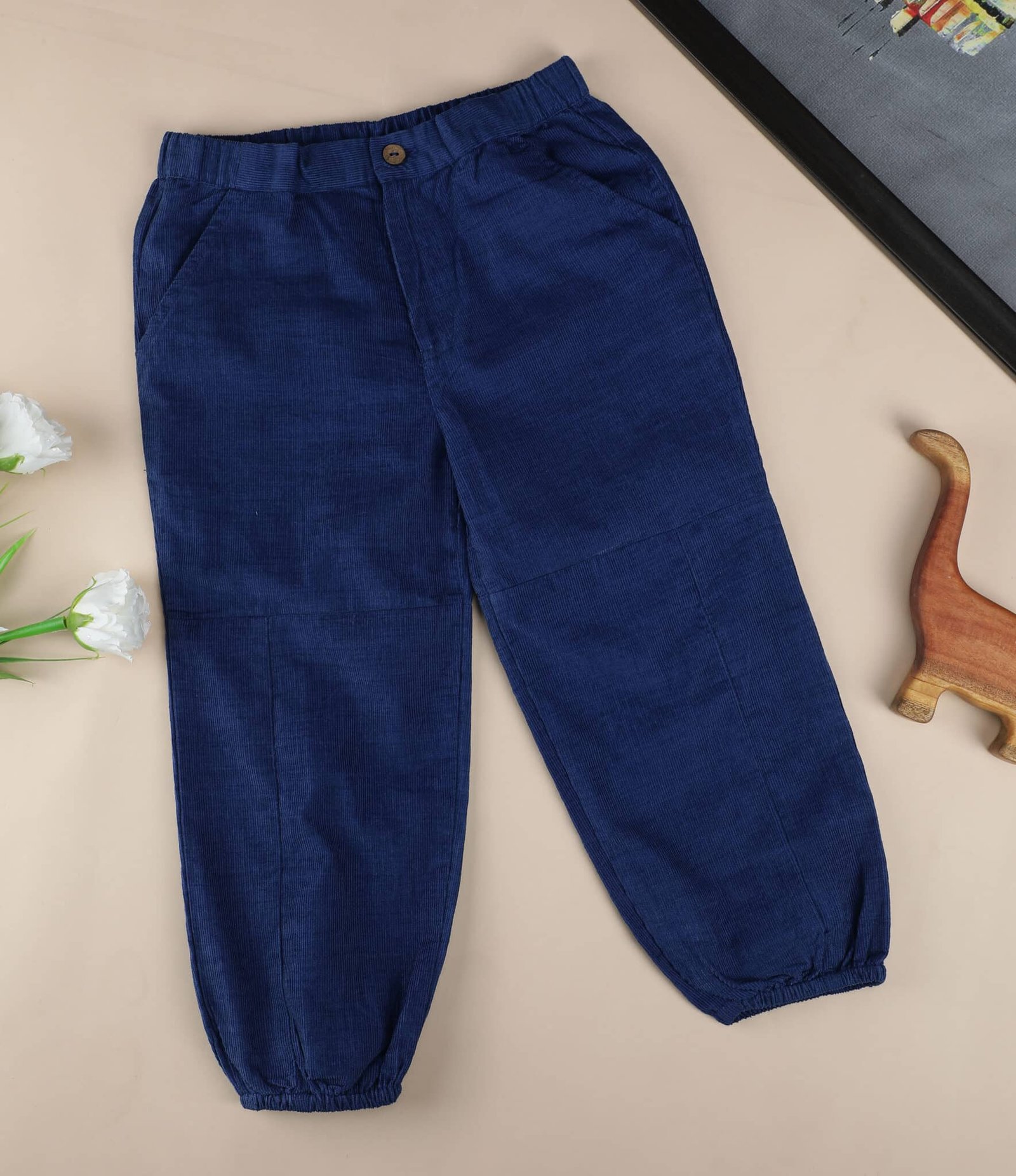 Blue Corduroy Joggers image 1