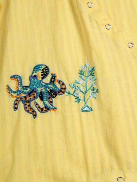 Yellow Octopus Romper