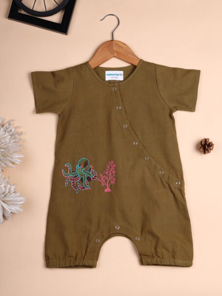 Olive Octopus Romper